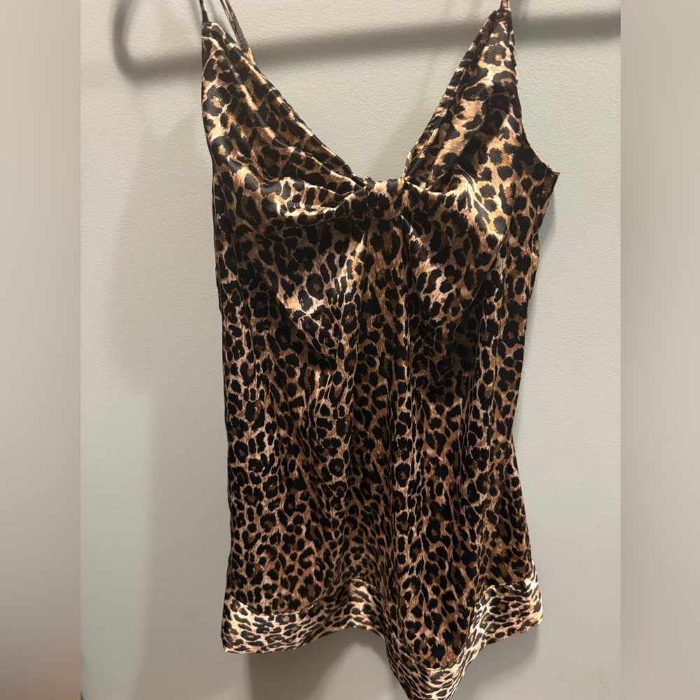 Victoria's Secret Animal Print Nighty in Brown and Black size small